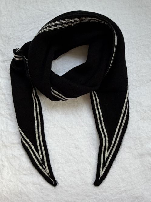 Hovedbilde Cashmere skjerf - Sort og hvit