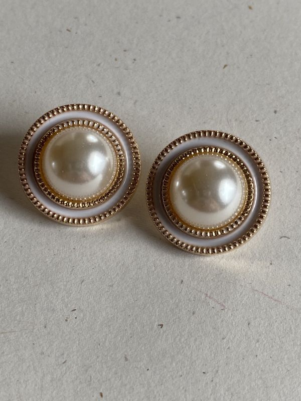Elegante perleknapper - store