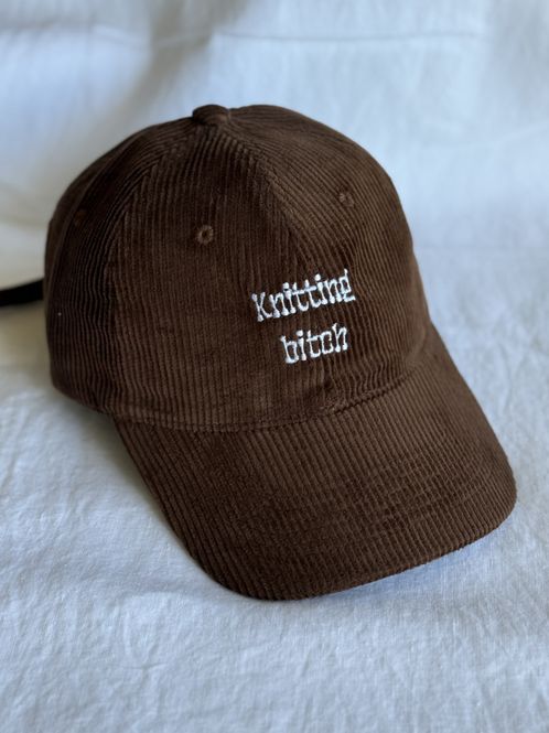 Hovedbilde Kordfløyel caps - Knitting Bitch - Brun