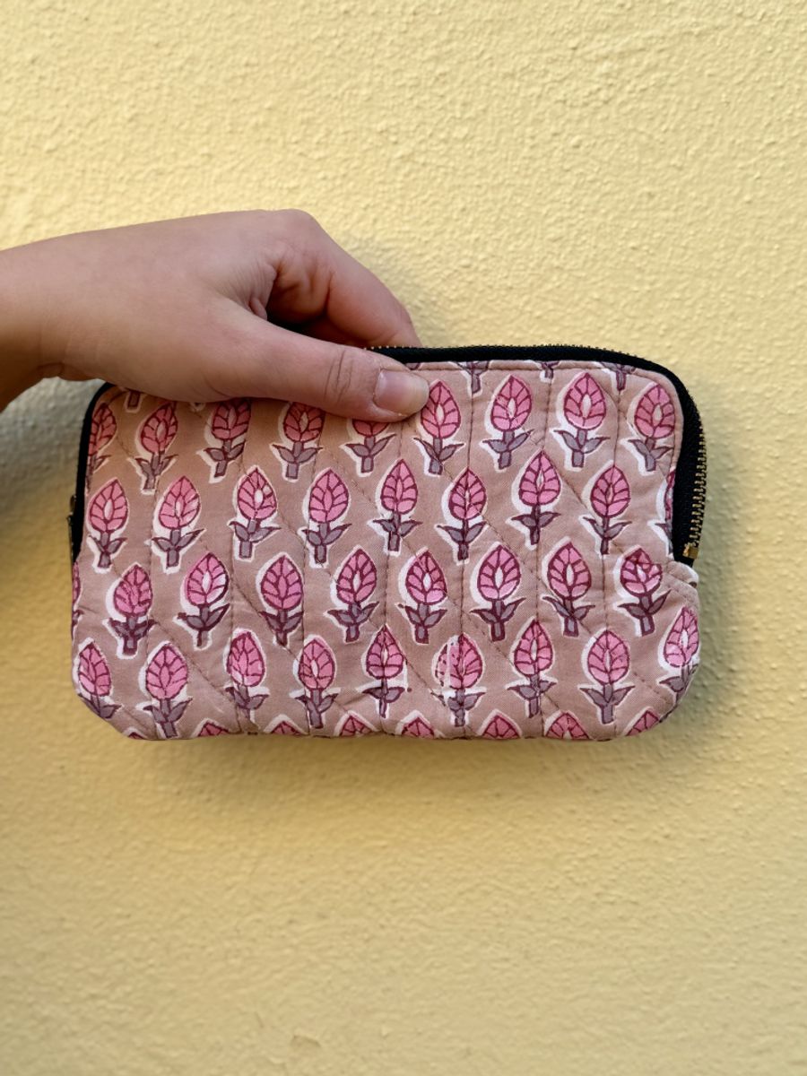 Blockprint clutch - Vibeke