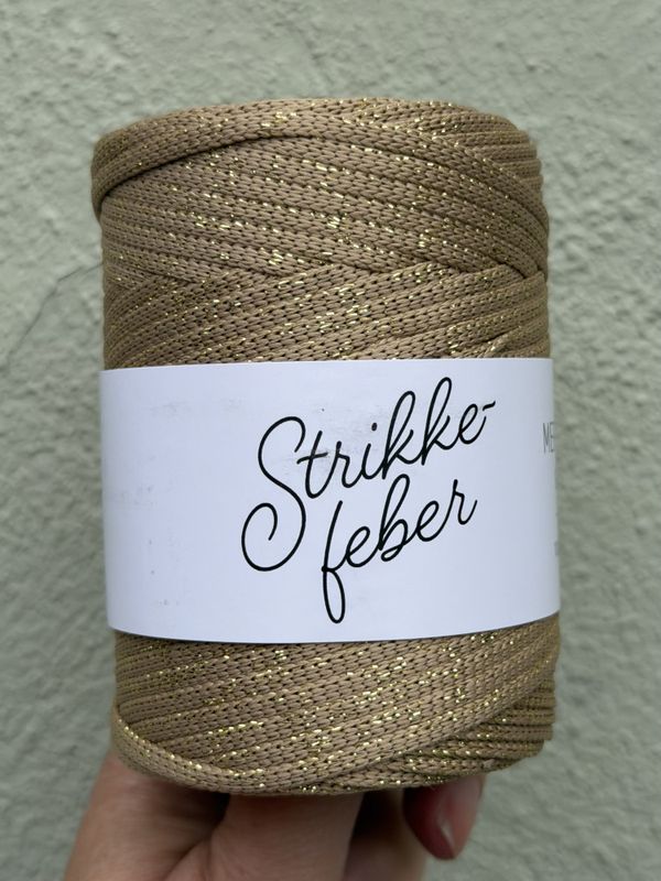 Mere Snor Glitter - #10 Beige og gull
