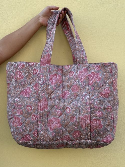 Hovedbilde Hege- weekend bag blockprint