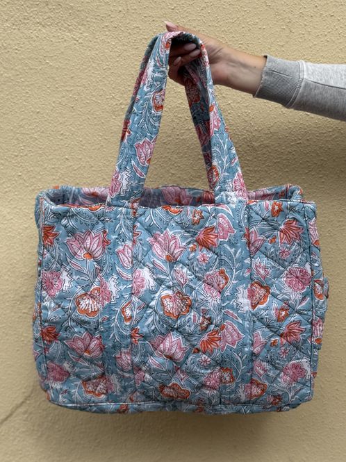 Hovedbilde Ellen - weekend bag blockprint