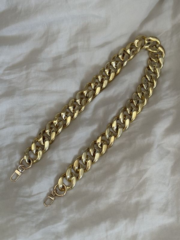 Tykk lenke til veske - Gull