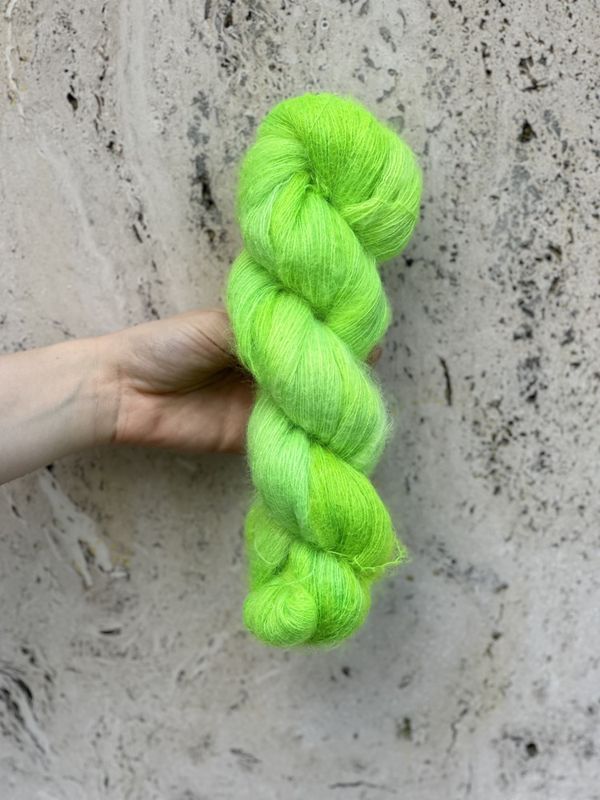 Silk Mohair -  Neongrønn