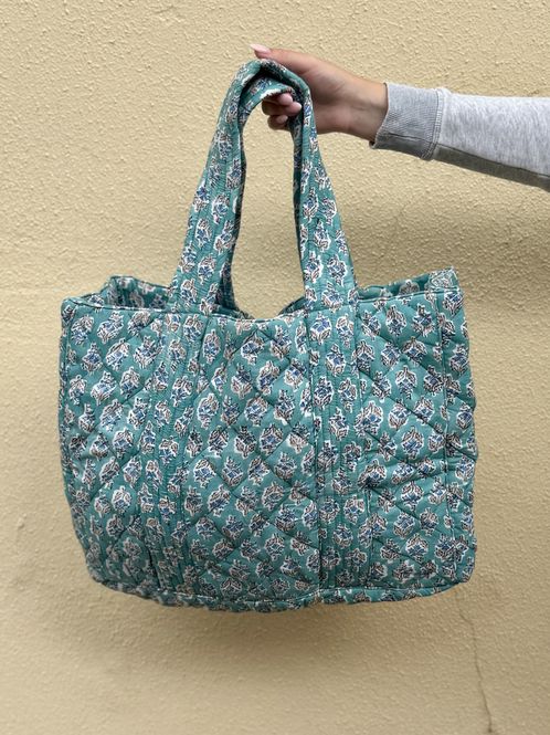 Hovedbilde Sofia- weekend bag blockprint