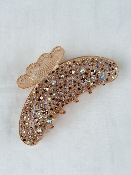 Hovedbilde Bling hårklype - Beige