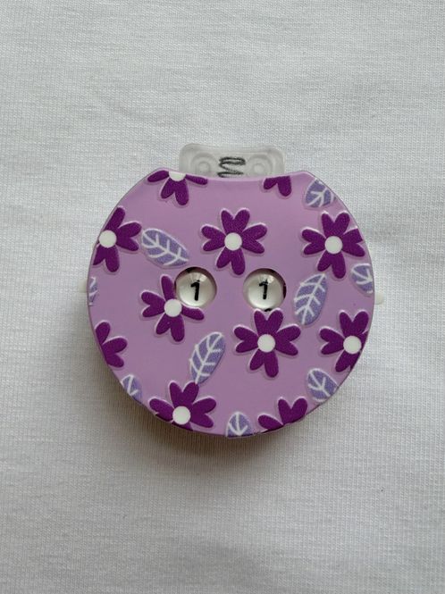 Hovedbilde Omgangsteller - rosa med blomster