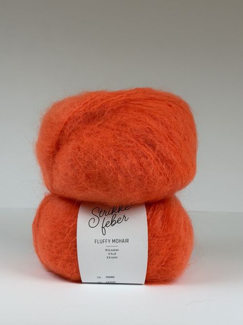 Hovedbilde Fluffy Mohair - Pop Orange FM362