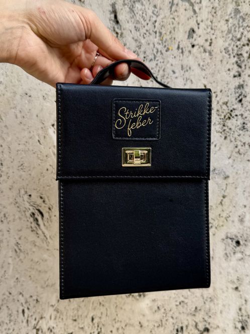 Hovedbilde Rundpinnemappe enkel - Sort