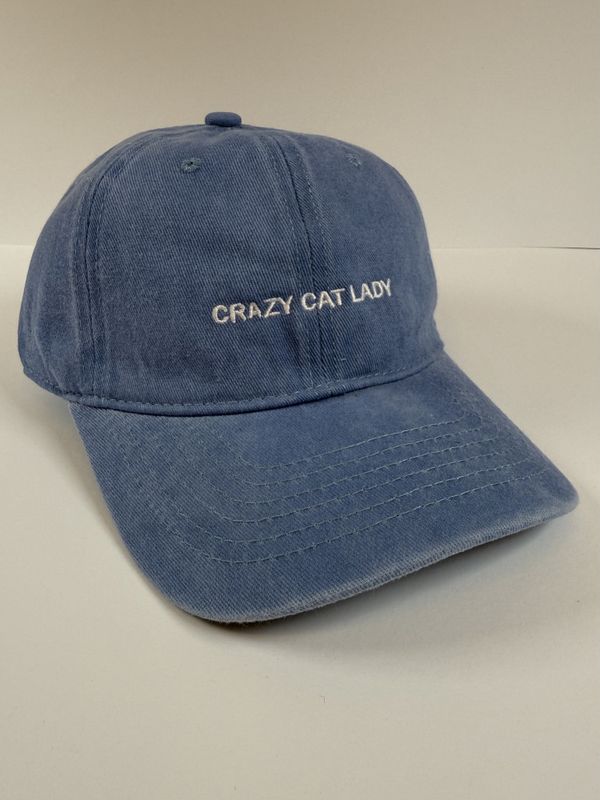 Caps - Crazy Cat Lady - Blå