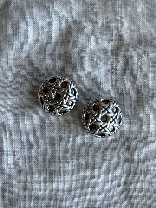 Kurv sølvknapp 19mm