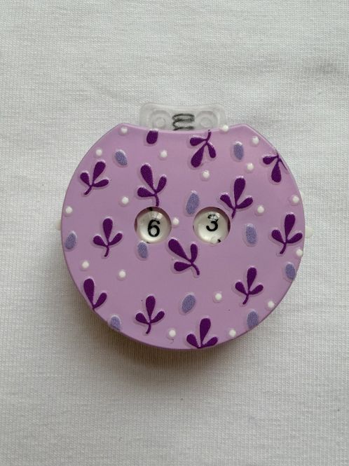 Hovedbilde Omgangsteller - rosa med blader