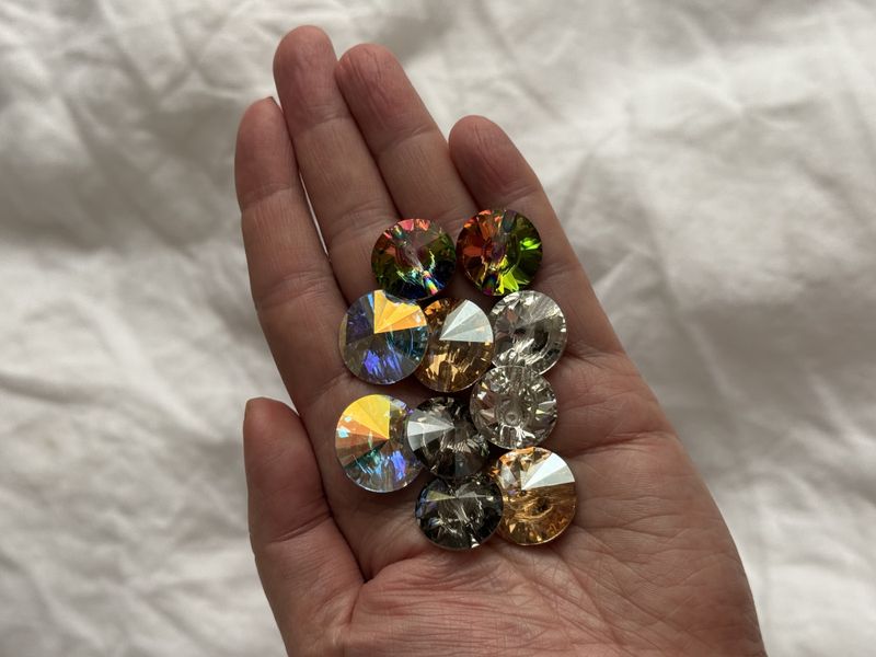 Crystal knapper 18mm - AB