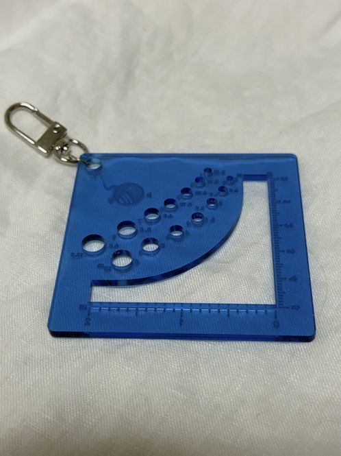 Hovedbilde Strikkefasthet og pinnestørrelse måler resin - ...