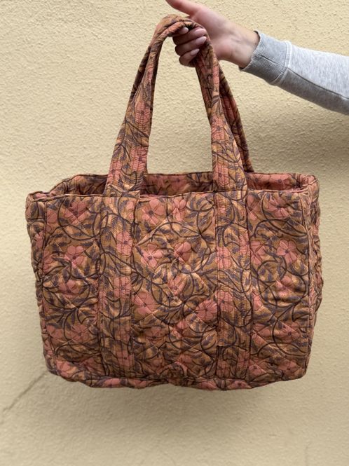 Hovedbilde Inger - weekend bag blockprint