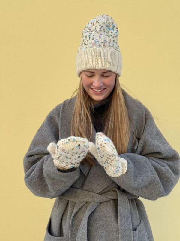 Disco Hat and Mittens