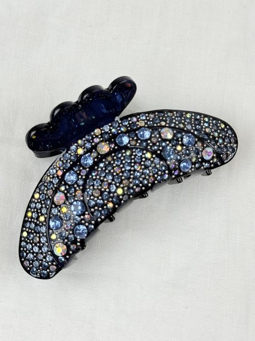 Hovedbilde Bling hårklype - Mørk blå