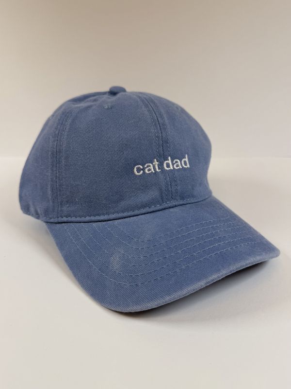 Caps - cat dad - Blå