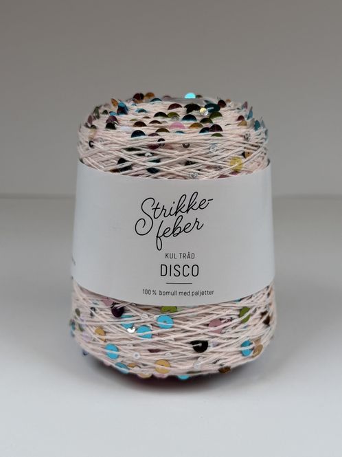 Hovedbilde 200g Disco #92 Lysrosa  med flerfarga ...