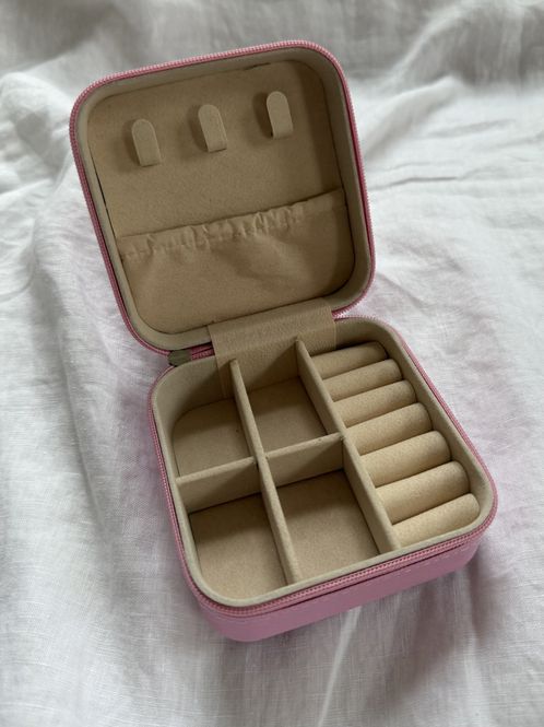 Hovedbilde Reisesmykkeskrin - liten - rosa