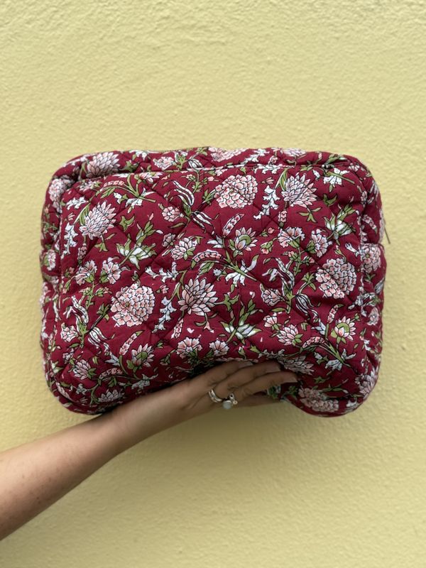 Blockprint bag L - Vivian